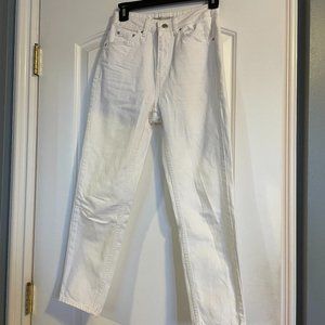 Topshop White Mom Jeans